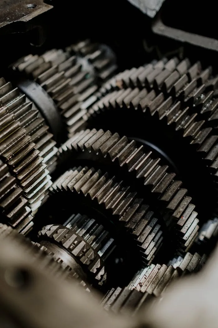 close up of transmission gears 7568427